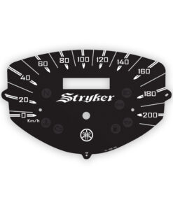 Yamaha XVS 1300 Stryker (2007-17) Gauge Face Speedometer - OPTIONS - Black