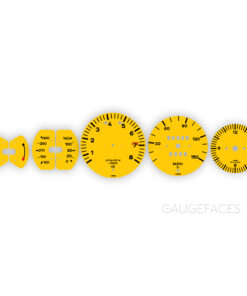Porsche 911 E 2.2L F-Series (1970-71) Gauge Faces - OPTIONS - Speed Yellow