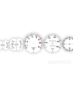 Porsche 911 E 2.2L F-Series (1970-71) Gauge Faces - OPTIONS - White