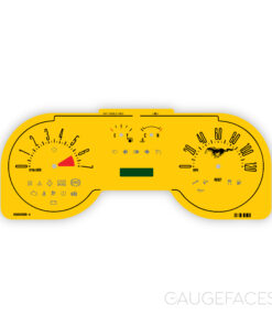Ford Mustang (2007-2009) Gauge Face - Yellow