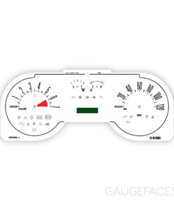 Ford Mustang (2007-2009) Gauge Face - White