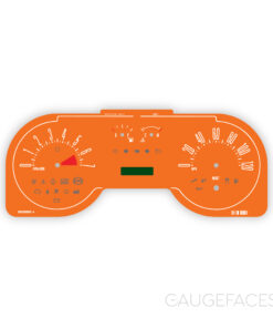Ford Mustang (2007-2009) Gauge Face - Orange