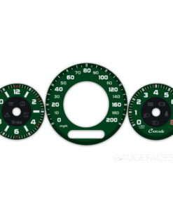 Custom Order: Mercedes-Benz E63 AMG W211 – Gauge Faces – Cascade Logo– Dark Green