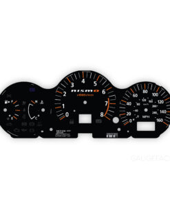 Nissan 350Z Instrument Gauge Faces – NISMO Logo – Black / Orange