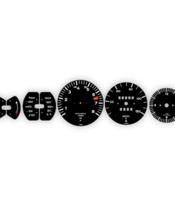 Porsche 911 T 2.2L F-Series (1970-71) Gauge Faces - OPTIONS - Black