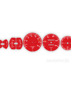 Porsche 911 T 2.2L F-Series (1970-71) Gauge Faces - OPTIONS - Red