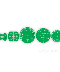 Porsche 911 T 2.2L F-Series (1970-71) Gauge Faces - OPTIONS - Green