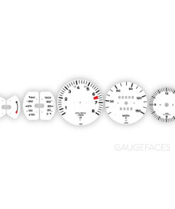 Porsche 911 T 2.2L F-Series (1970-71) Gauge Faces - OPTIONS - White