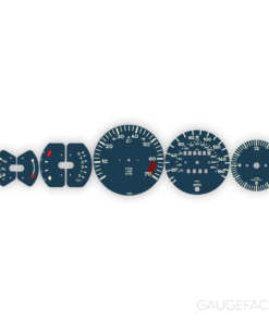 Custom Order: Porsche 911 3.2 Carrera Gauge Faces Set - Aga Blue