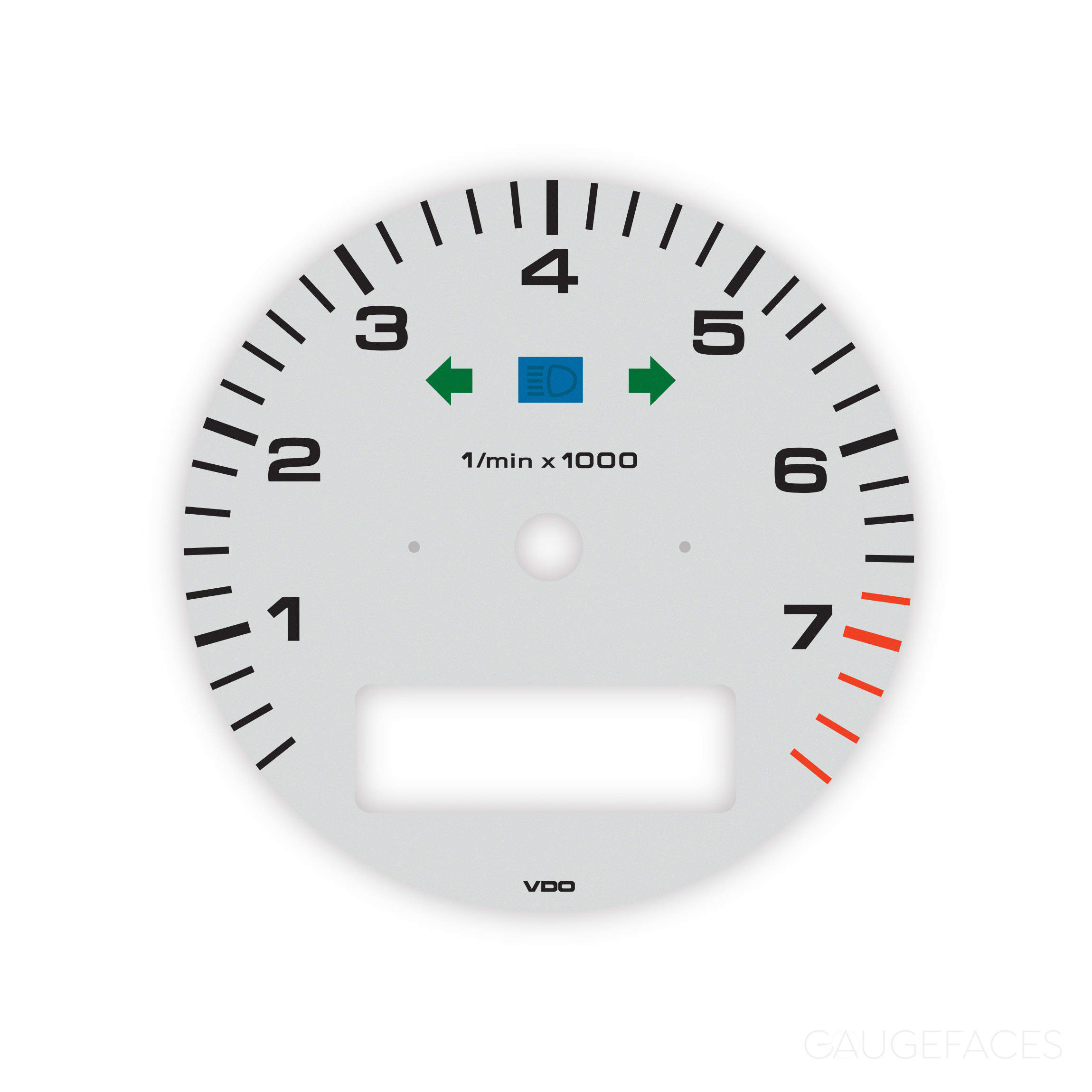 Porsche-993-gauge-face-tachometer---light-gray