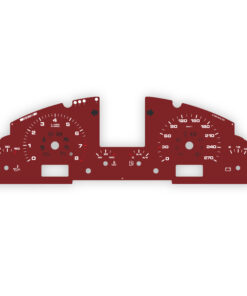 For Porsche Cayenne 955 / 957 Base / GTS / S: Gauge Face – OPTIONS – Burgundy