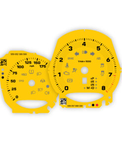 For Porsche Macan: Gauge Faces - OPTIONS - Speed Yellow