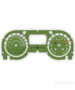 Ford Mustang Shelby GT500 (2010-2013) Gauge Face - Green