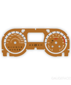 Ford Mustang Shelby GT500 (2010-2013) Gauge Face - Orange