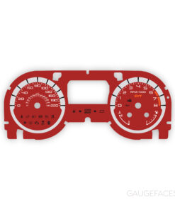 Ford Mustang Shelby GT500 (2010-2013) Gauge Face - Red