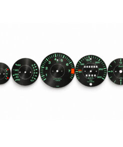 B2B: Porsche 911 G-Series (1974–1989) Retro 356 Style Gauge Faces - Metal Base