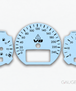 Custom Order: For Mercedes G500 Gauge Faces - Blue Powder - Custom Logotype