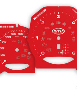 B2B: 3 Sets: 958 Cayenne - Guards Red / E46 M3 - Sao Paulo Yellow / 993 Tachometer - Speed Yellow - Metal Base