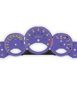 B2B: For Porsche 911 997.2 GT2 RS: Gauge Faces – US – Ultraviolet / Yellow – Custom Design