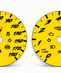 Custom Order: Maserati Ghibli S Q4 - Gauge Faces - Yellow