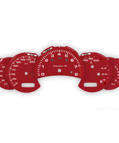 Custom Order: For Porsche 911 996 (Gen 2): Gauge Faces – US – MT – Carmine Red