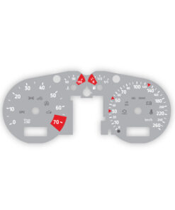 Audi TT (1998-2006, 8N, 1 Gen) Gauge Face – Light Gray