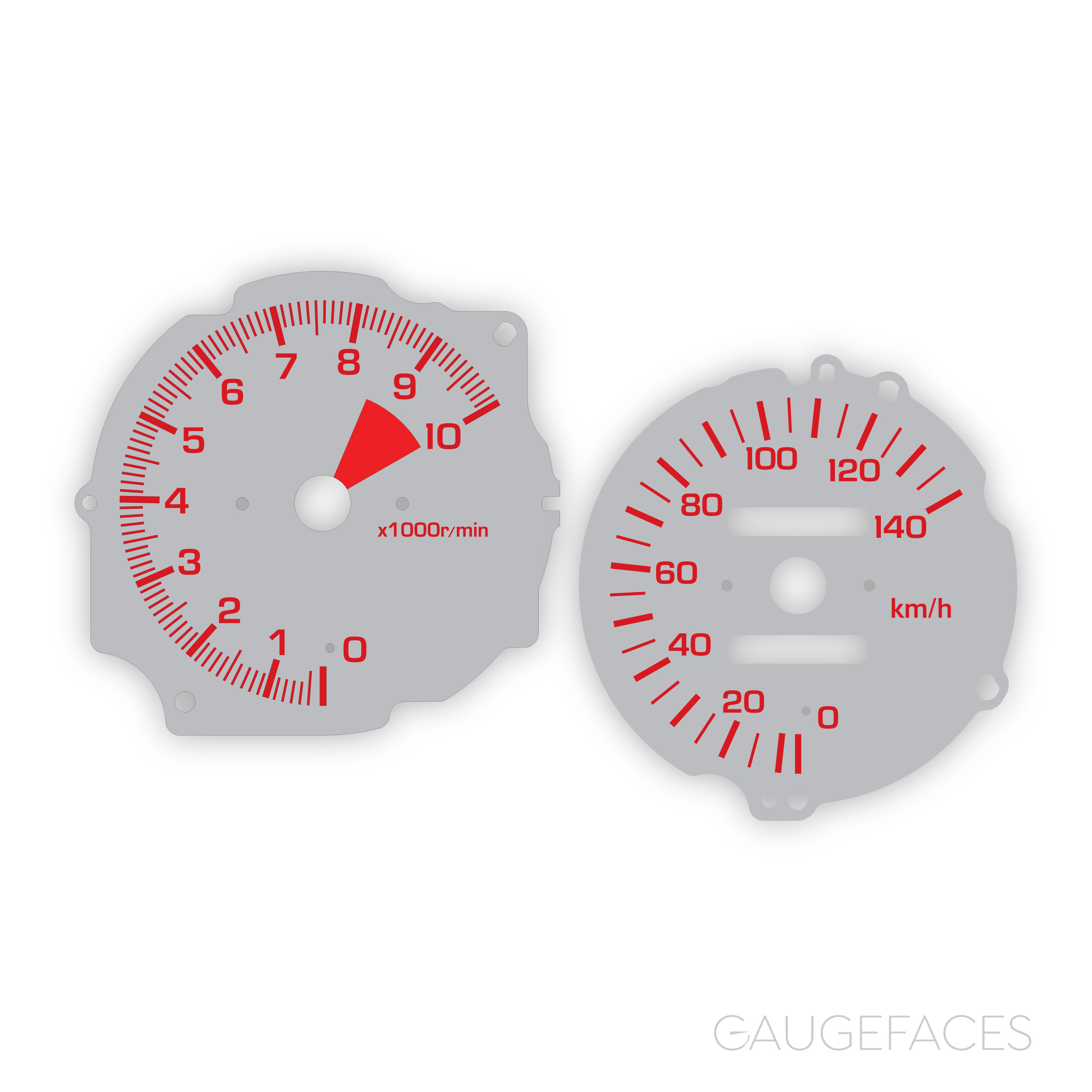 Honda-Beat-gauge-faces---silver-red--kmh