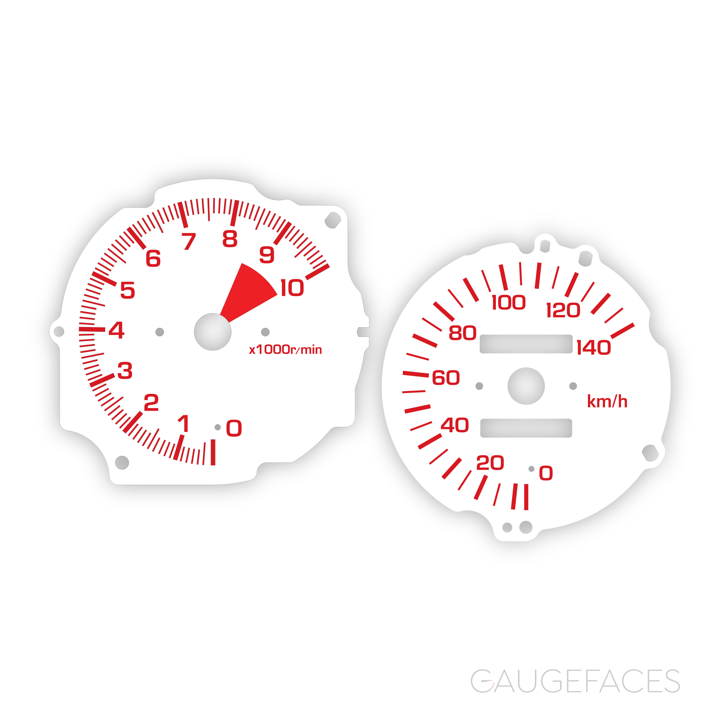 Honda-Beat-gauge-faces---white-red-numbers---kmh