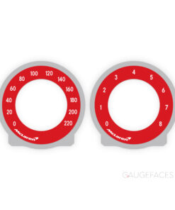 Mercedes-Benz SLR McLaren Custom Gauge Faces – 3D OEM-Style Design - Red