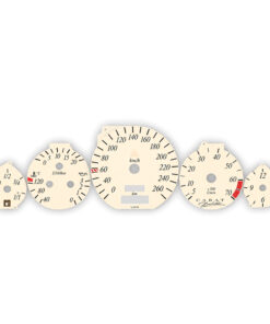 Mercedes W140 / R129 (1989-2001) - Gauge Faces - 260 km/h - Carat Duchatelet Edition
