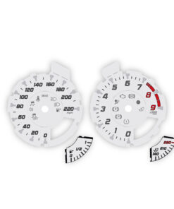 Mercedes-Benz SLS AMG Gauge Faces – KM/H to MPH Conversion - Light Gray