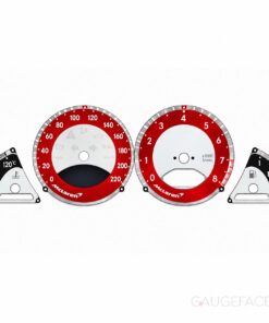 B2B: For Mercedes McLaren SLR Gauge Faces - Red