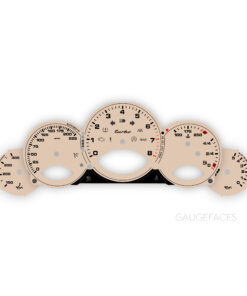 Porsche 911 997 Turbo (Gen 1&2) Gauge Faces – OPTIONS – Warm Ivory