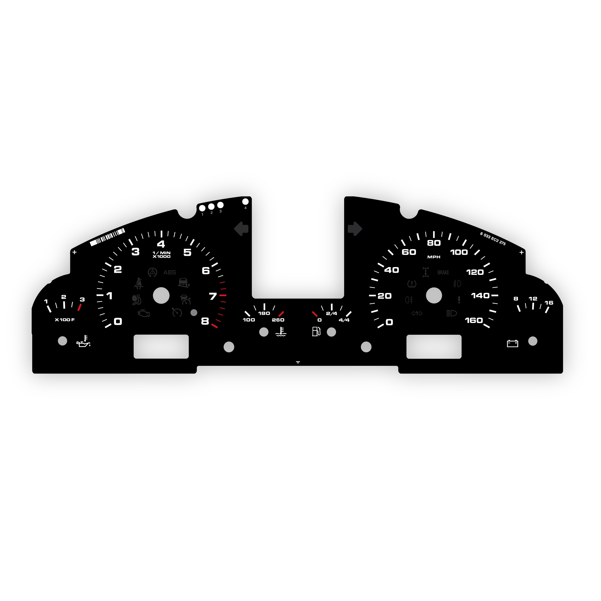 Porsche-955-957-gauge-face---Black---US