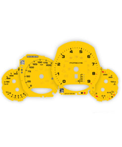 Custom Order: For Porsche 991.1: Gauge Faces – Speed Yellow (Invisible Icons)