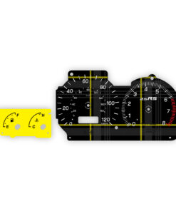 Subaru Impreza 2.5 RS (1998–2001) Custom Gauge Faces – GC8 / USDM - Black/Yellow