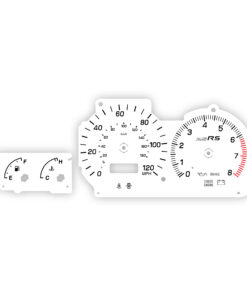 Subaru Impreza 2.5 RS (1998–2001) Custom Gauge Faces – GC8 / USDM - White