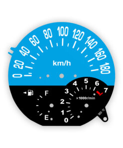 Toyota bB (2003–2006) Gauge Face - OPTIONS - Blue