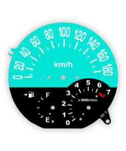 Toyota bB (2003–2006) Gauge Face - OPTIONS - Miami Blue
