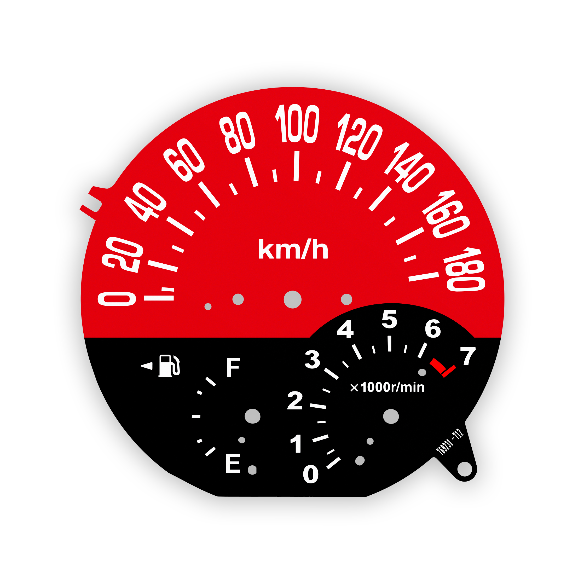 Toyota-BB--gauge-face-kmh---red