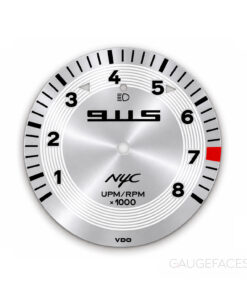 Collaboration Product: Porsche 911 930 Gauge Face Tachometer - Metal Base - Custom Design